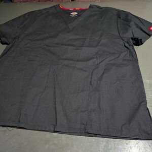 Dickies Women's Scrub Top Black Size XL EUC